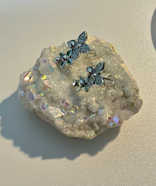 海の祝福|シェルフラワー クリスタルピアス