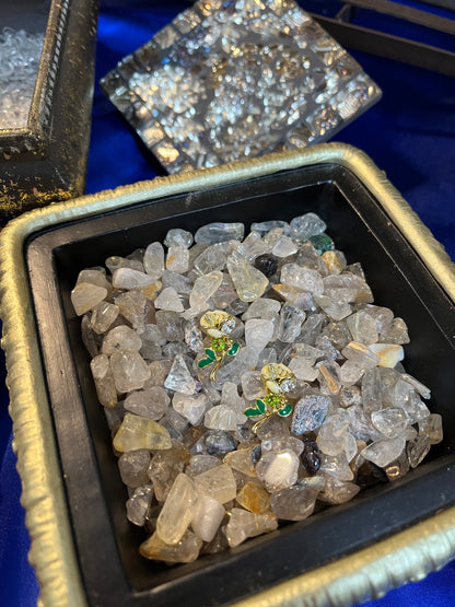 幸福の薔薇 クリスタルピアス | 海の祝福